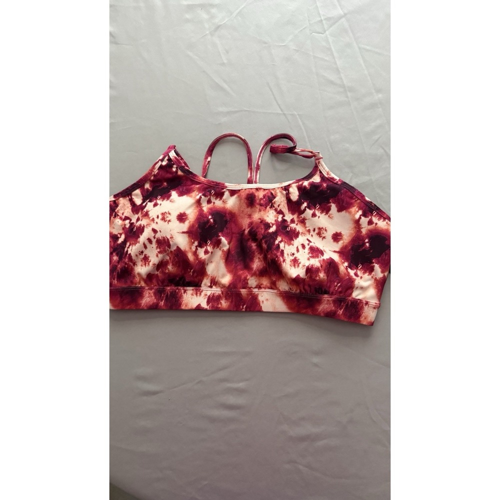 Ladies Padded Sports Bra NWT removable Pads Sz‎ 1X Color Pink Shock Collection